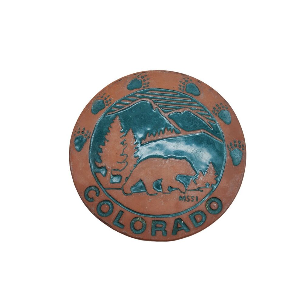 vintage colorado terra cotta trivet